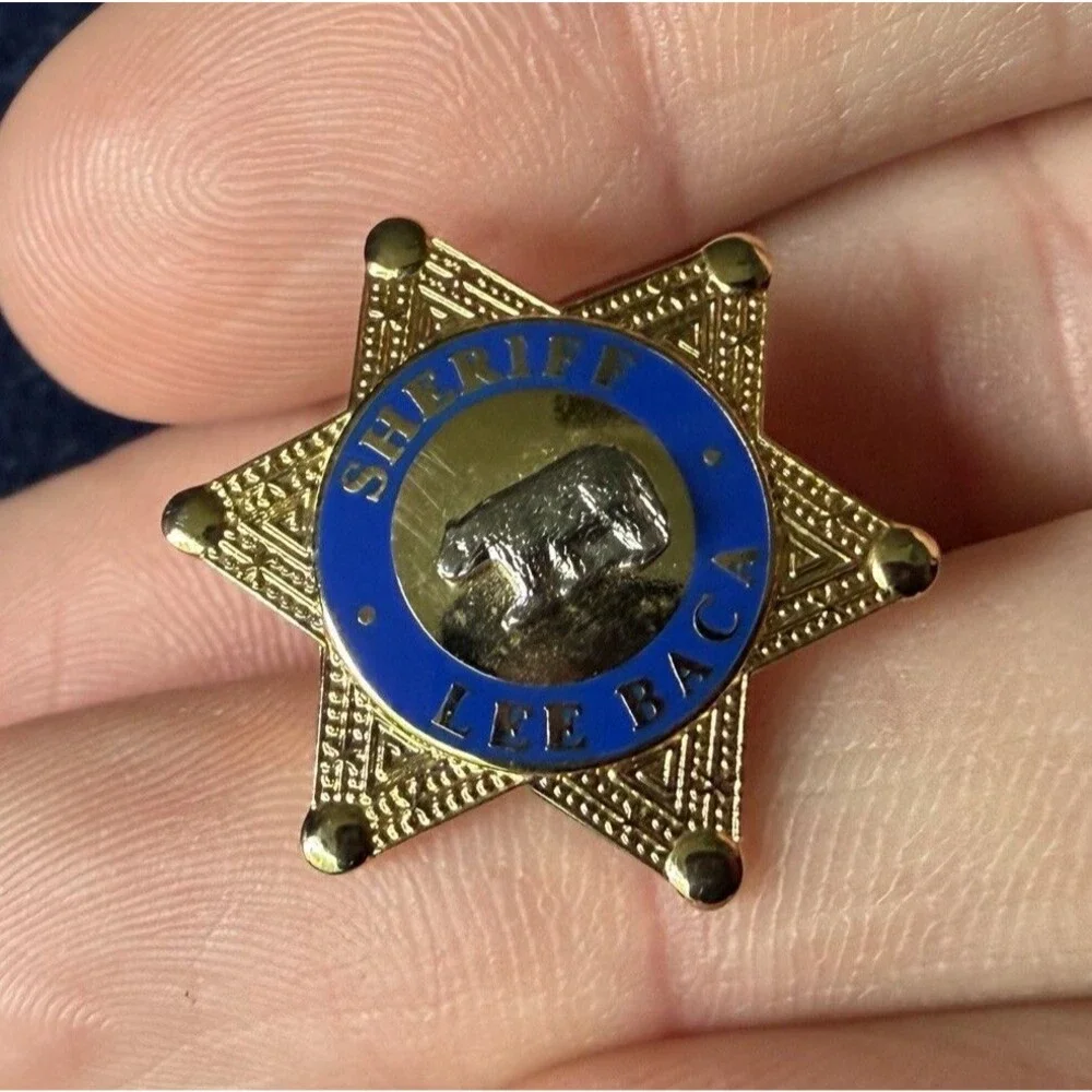 Vintage US California Former Sheriff Lee Baca Lapel Pin